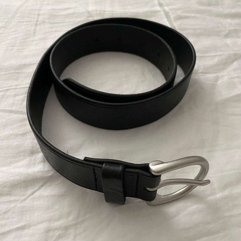 Madewell Medium Black Leather Belt